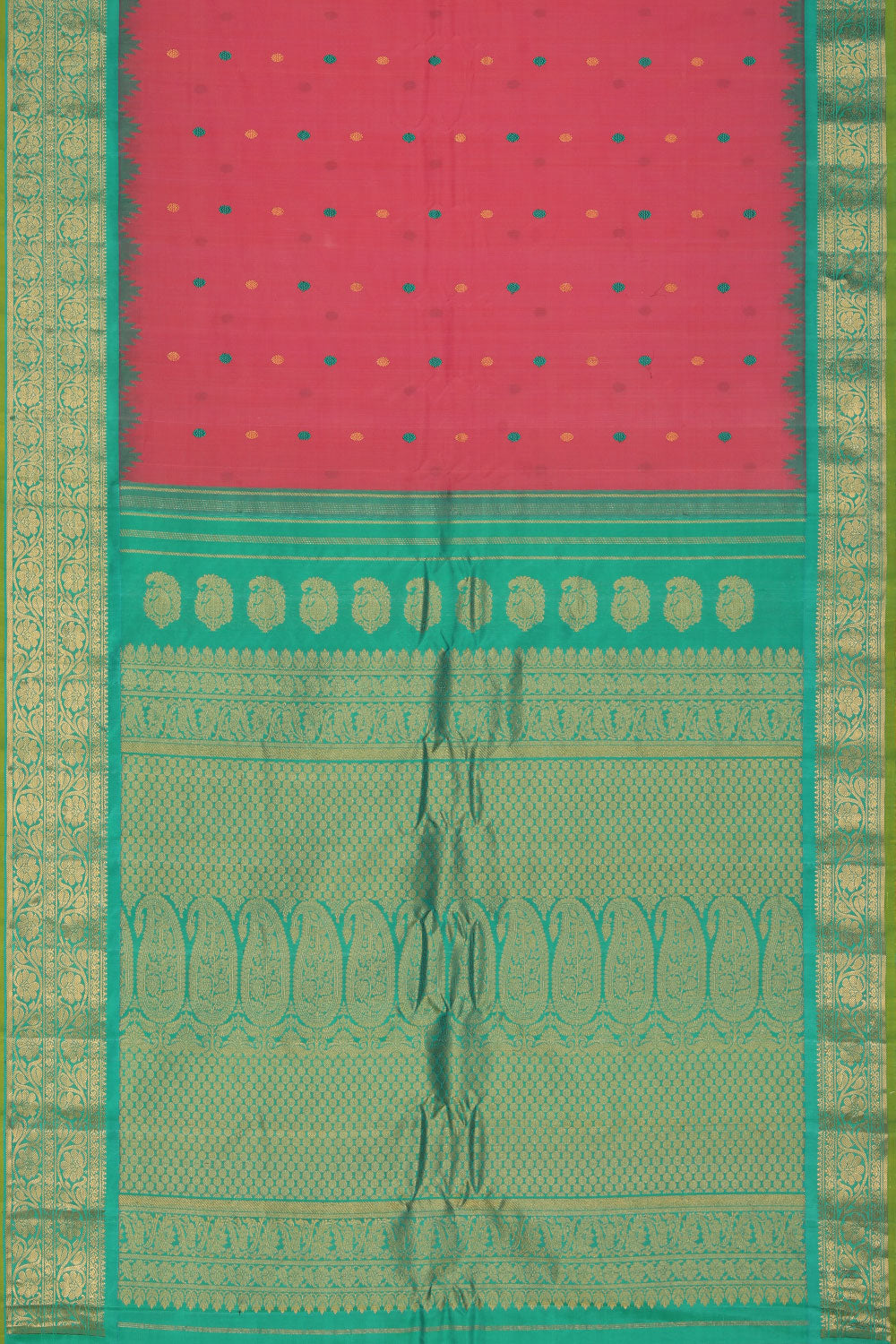 Image of Gadwal Pink Saree